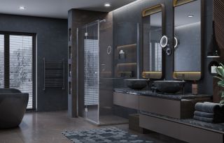 Душевой уголок Ambassador Diamond 12011107R 120x80см правый хром/прозрачное